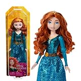 Disney Princess - Merida bambola snodata, con capi e accessori scintillanti ispirati al film Disney, Giocattolo per Bambini 3+ Anni, HLW13