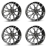 4x Borbet cerchi in alluminio BY 8x18 ET34 5x120 titan polished matt