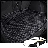 JKIOHG Auto Tappetino Bagagliaio per BMW 120d 118i Cabrio 2008 2009 2010 2011, Antiscivolo Impermeabile Tappeto Baule Interni Accessori,1 Black