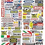 Adesivi per Kit Moto Sponsor - Sticker Motocross Grafiche per Decalcomanie, Caschi e Skateboard
