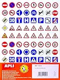 APLI Adesivi Kids 10116 Traffic Manager, 4 fogli, assortimento