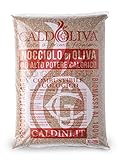 Nocciolo di oliva CALDOLIVA® ad alto potere calorifico - Sacco da 15 kg per TEST STUFA/CALDAIA - Combustibile ecologico Biomassa al 100% Eco Green Fuel Prodotto Italiano