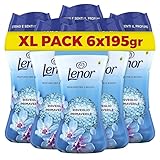 Lenor Profumatore Bucato Perle Profumate Lavatrice, Risveglio Primaverile Maxi Formato 6 x 195g, Intensificatore Di Profumo