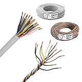 ELETTRO CAVI K - CAVO FROR CITOFONICO 10x0,50 mm² PERMUTATORE RICOPERTO TRECCIA GUAINATA 10 POLI MULTIPOLARE FLESSIBILE IN RAME PROFESSIONALE MADE IN ITALY 10 METRI