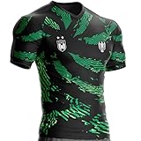 Maglia Nigeria NG-42 Calcio, Regalo, Bandiera, Nero , M