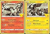 Zekrom & Reshiram - Lotto di biglietti celebrativi Pokemon - Legendary Holo Foil - 002/025 & 010/030