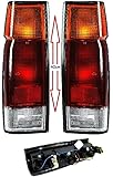 SET 2 Faro Fanale Fanalino Posteriore Per Navara D21 Pick-Up 720 King Cab da 1986 a 1996 Gruppo Ottico Sinistro Destro Stop Luce