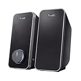 Trust arys standard Casse PC 2.0 Set Altoparlanti Stereo, 28 W, Alimentazione USB, Jack AUX 3.5 mm, Casse per PC Fisso, Altoparlante per Computer, Portatile, Tablet, Smartphone - Nero