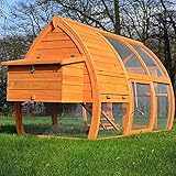 Pollaio in Legno per Giardino 2/5 Galline 172x76x102 cm-Modo 126 Grande Gallina