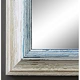 Artecentro cornice per quadri tele - shabby chic bianco-colore in legno varie misure offerta (bianco/blu, 30x40)