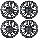 NRM, set di cerchioni universali, robusti, colore nero opaco, 4 pezzi