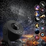 YunLone Home Planetario Nebulosa Luna Pianeti Stella Proiettore da soffitto con 13pcs Film Discs, Quite, Luce notturna lampada di proiezione