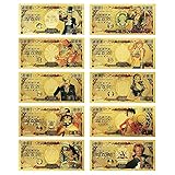 10 segnalibri Generic One Piece Edition, banconote, oggetti da collezione e regali a tema anime giapponese.
