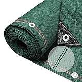VOUNOT® Rete Ombreggiante 1.5×10m, Telo Frangivista Recinzione Giardino 230 g/m² HDPE, Tessuto Ombra Privacy Antistrappo Antivento con Fascette, per Esterno, Serra, Balcone, Giardino, Verde