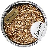 Rayher Rocailles-Delica, 1,6 Mm Ø, Oro, 4G, Metallizzate, Scat., 14760616