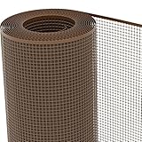 TENAX Quadra 10 Marrone 1,00 x 10 m, Rete Protettiva in Plastica per Balconi, Terrazze, Cancelli e Recinzioni