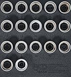 BGS 74556 | Inserto per carrello da officina 1/6: set di attrezzi per lucchetto per Land Rover | 17 pezzi