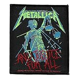 Toppa ufficiale Metallica e Justice For All New (10 cm x 8 cm)
