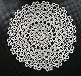 centrino modello chiacchierino varie misure colore bianco ecrù introvabile (6 pollici=13 centimetri, Ecrù)