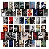 jiuzcare Cartolina Set 50 pezzi Cartoline di Alta Qualità Arte Collage da Parete Senza Testo Cartoline Vintage Vuote con Motivi Diversi Idea Regalo Amore Amicizia Vita Motivazione Compleanno, M9028