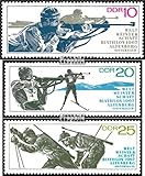 DDR 1251-1253 (Completa.Edizione) Usato 1967 Campionati del Mondo di Biathlon (Francobolli per i Collezionisti) Sport Invernali (Sci/Hockey su Ghiaccio/Bob...)