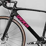 Per bici da strada Specialized Roubaix SL8 | Adesivi con logo del telaio che cambiano colore, resistenti ai raggi UV, taglio di precisione, diversi colori (rosa specchiato)