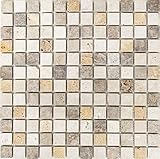Piastrella a mosaico travertino in pietra naturale beige marrone travertino tumbled per pavimenti, pareti, bagno, WC, doccia, cucina, specchio per piastrelle, rivestimento per vasca da bagno, mosaico