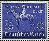 Prophila Collection Tedesco Empire 698 (Completa Edizione) MNH ** MNH 1939 Tedesco Derby Horse Racing (Francobolli per i Collezionisti) Cavalli/zebre