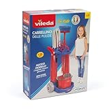 Grandi Giochi - Vileda Trolley Pulizie, 4 Accessori Inclusi, h 43cm - VLE02000