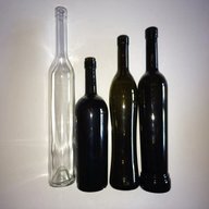 bottiglie vetro particolari usato