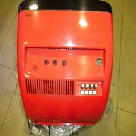 televisore vintage rosso usato