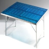 tavolo pieghevole banco mercato alluminio usato