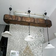 lampadari rustici in legno in vendita usato