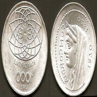1000 lire argento roma usato