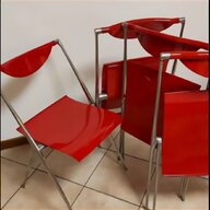 sedia policarbonato rosso usato