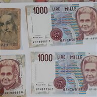 banconote italiane repubblica usato