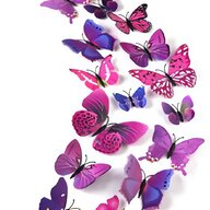 adesivi farfalla 3d usato