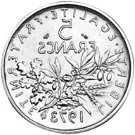 5 francs 1973 usato