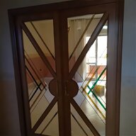 porta legno vetro usato