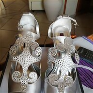 scarpe donna sandali argento usato