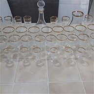bicchieri cristallo bordo oro usato