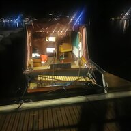 barca a motore in legno usato