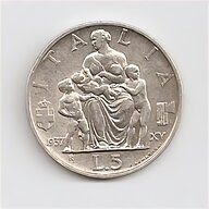 5 lire 1937 usato