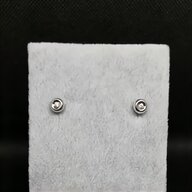orecchini oro bianco diamanti usato
