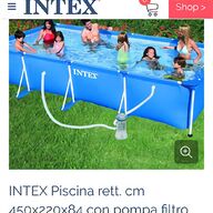 piscina rettangolare intex usato