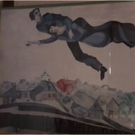 chagall poster mostra usato