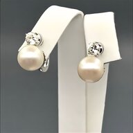 orecchini perle oro bianco usato