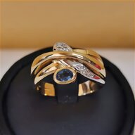 anello oro brillanti zaffiro usato