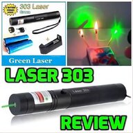 puntatore laser torcia usato