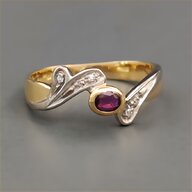 anello oro rubino diamanti usato